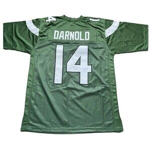 SAM DARNOLD Green New York Jets Autographed Jersey #14 Beckett WB81081 QB JETS
